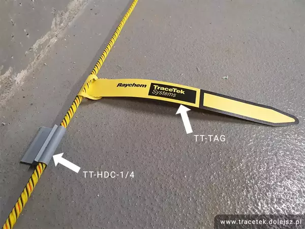 TraceTek TT1000-1M/3FT-PC przewód sensorowy do wykrywania wycieków wody, glikolu | montaż na płaskich powierzchniach | 1 m | złącza PC